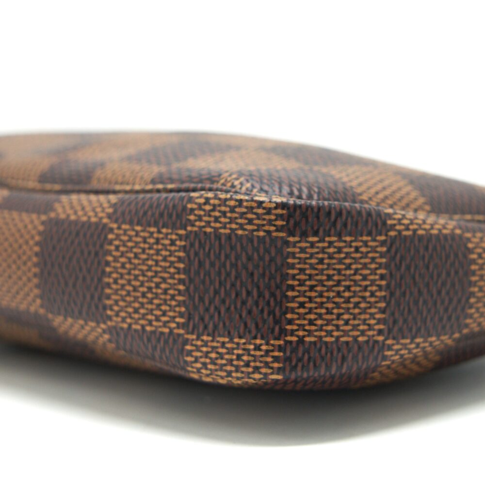 AAA Replica Louis Vuitton LV MINI POCHETTE ACCESSORIES DAMIER EBENE CANVAS