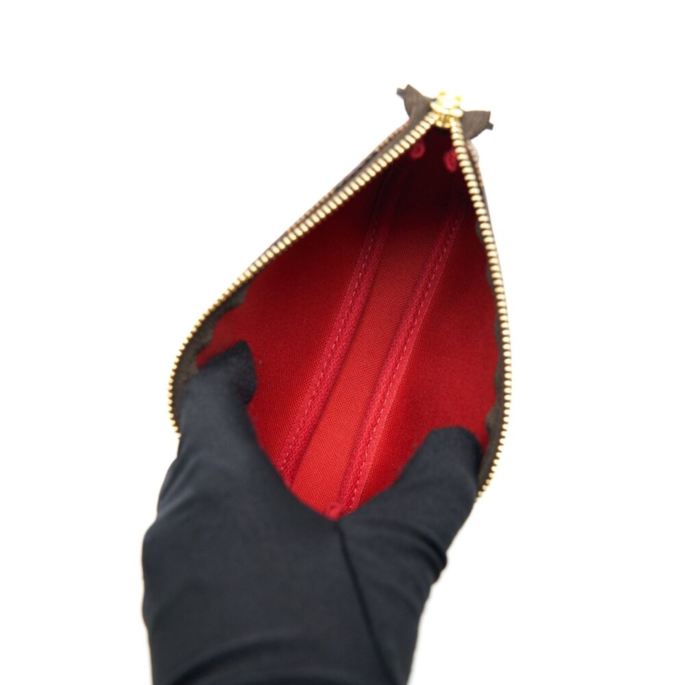 AAA Replica Louis Vuitton LV MINI POCHETTE ACCESSORIES DAMIER EBENE CANVAS