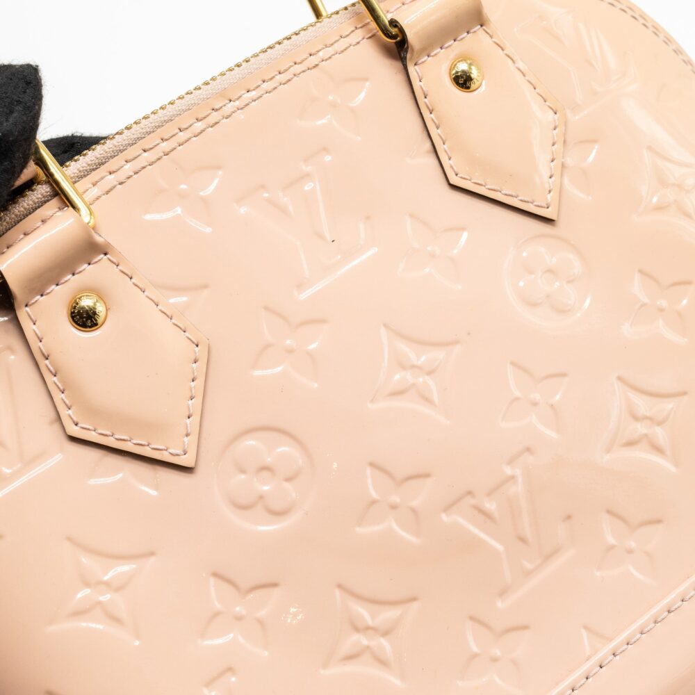 AAA Replica Louis Vuitton LV ALMA BB PATENT LIGHT PINK GHW