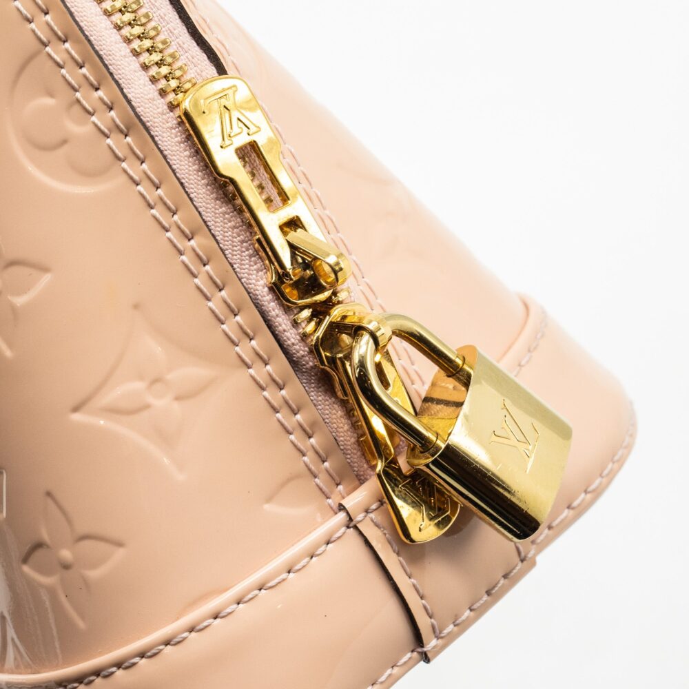 AAA Replica Louis Vuitton LV ALMA BB PATENT LIGHT PINK GHW