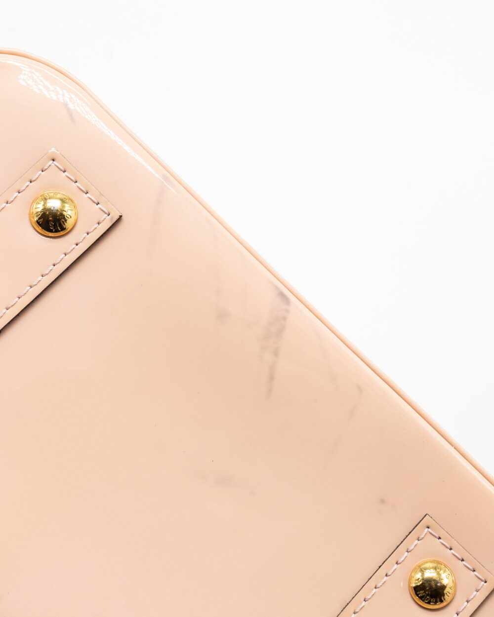 AAA Replica Louis Vuitton LV ALMA BB PATENT LIGHT PINK GHW