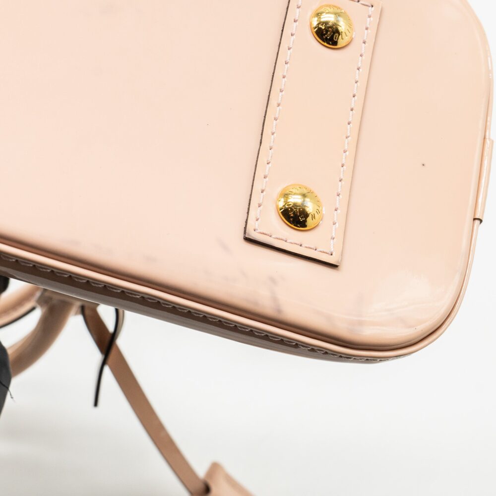 AAA Replica Louis Vuitton LV ALMA BB PATENT LIGHT PINK GHW
