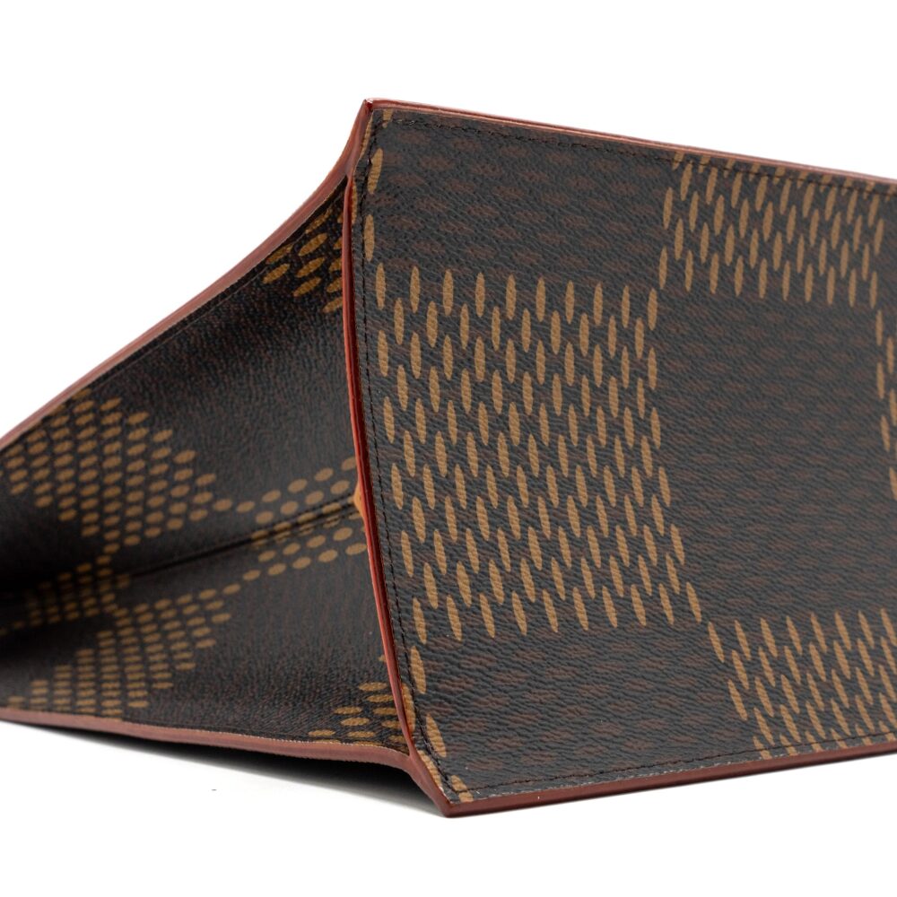 AAA Replica Louis Vuitton LV X NIGO GIANT TOTE DAMIER EBENE MONOGRAM CANVAS BROWN BLACK HARDWARE