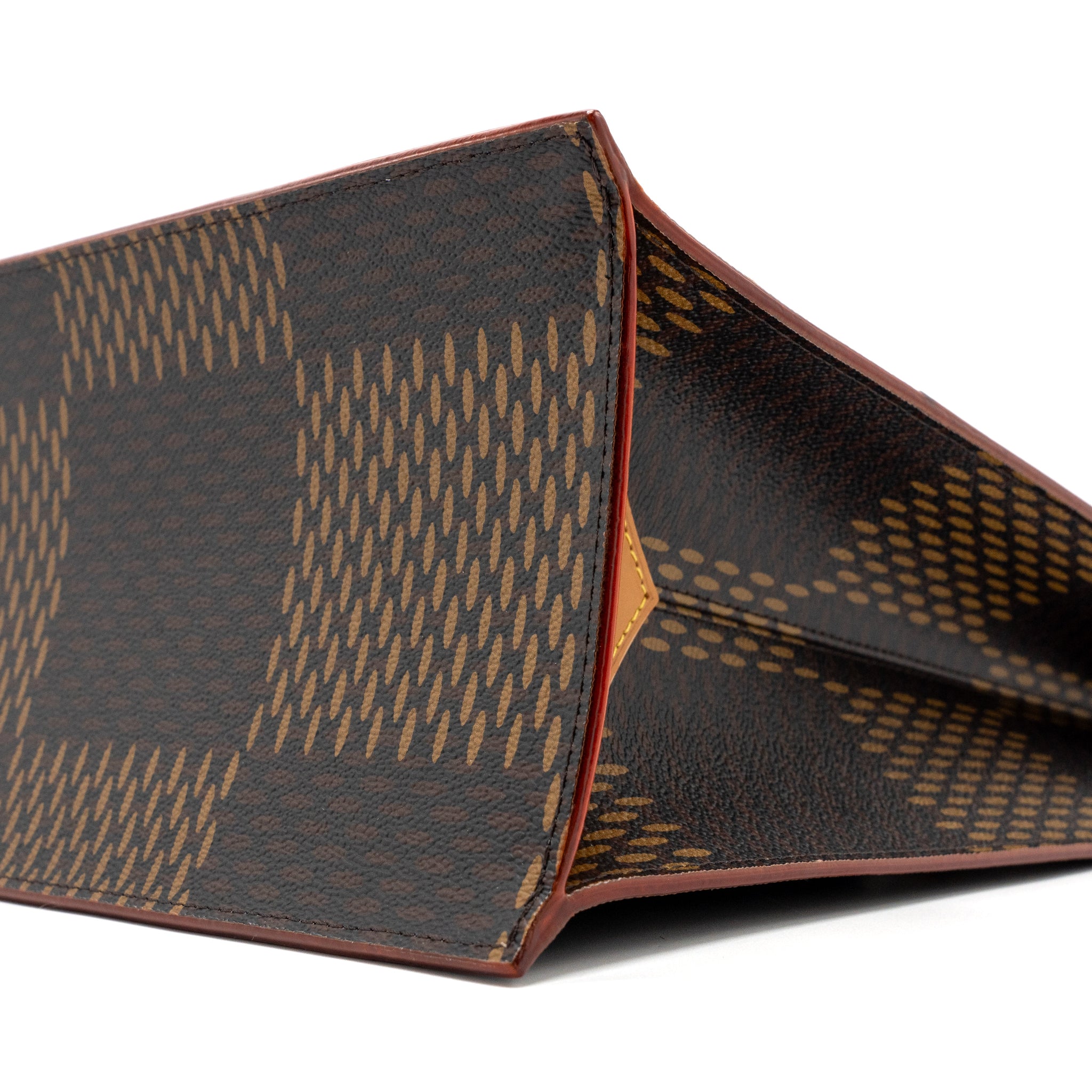 AAA Replica Louis Vuitton LV X NIGO GIANT TOTE DAMIER EBENE MONOGRAM CANVAS BROWN BLACK HARDWARE