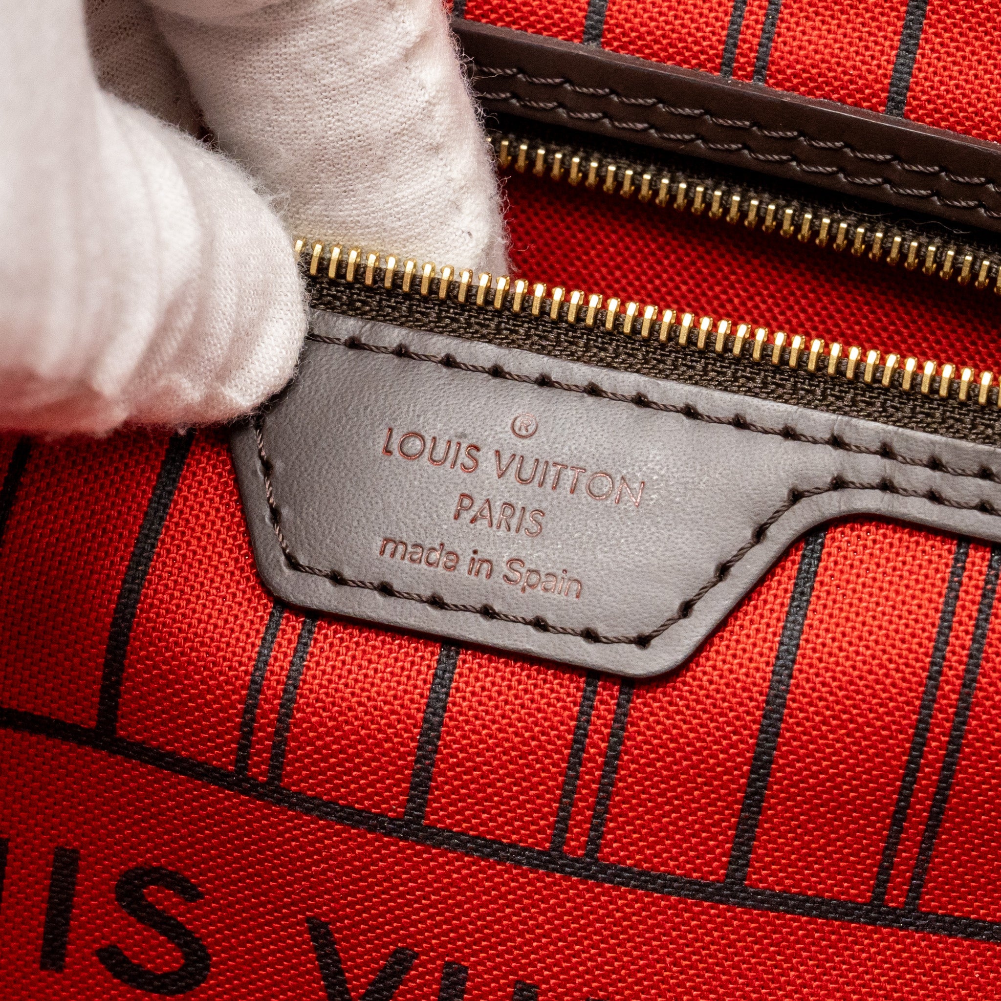 AAA Replica Louis Vuitton LV NEVERFULL MM DAMIER EBENE CANVAS GHW