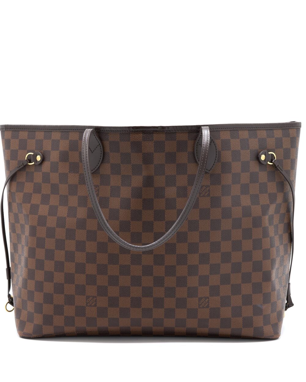 AAA Replica Louis Vuitton LV NEVERFULL GM DAMIER EBENE GHW