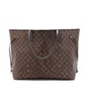 AAA Replica Louis Vuitton LV NEVERFULL GM DAMIER EBENE GHW