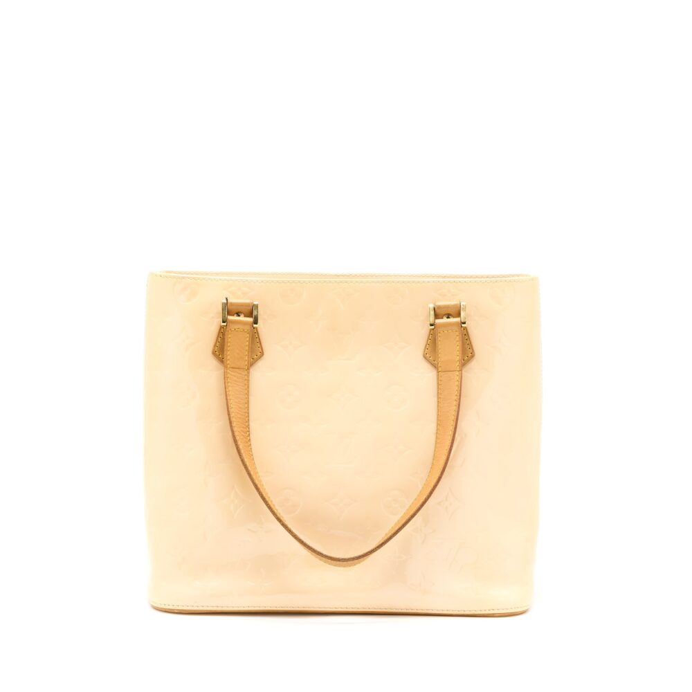 AAA Replica Louis Vuitton LV VINTAGE HUSTON TOTE VERNIS BEIGE GHW