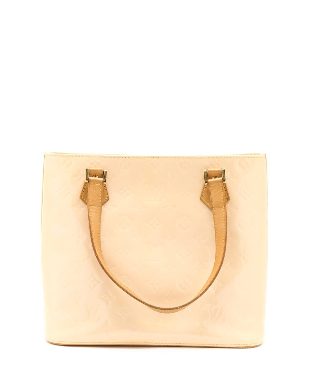 AAA Replica Louis Vuitton LV VINTAGE HUSTON TOTE VERNIS BEIGE GHW