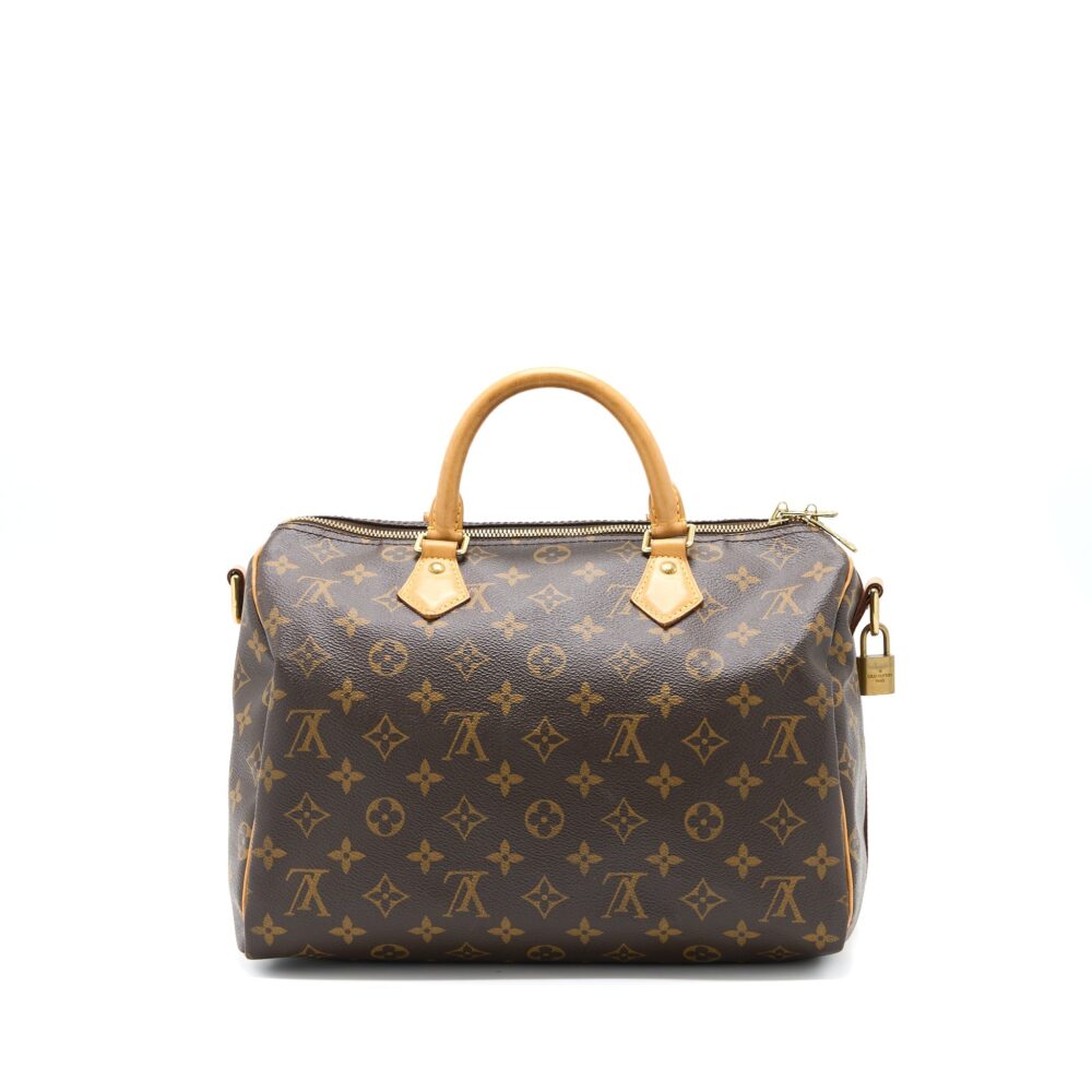 AAA Replica Louis Vuitton LV SPEEDY BANDOULIERE 30 MONOGRAM CANVAS GHW