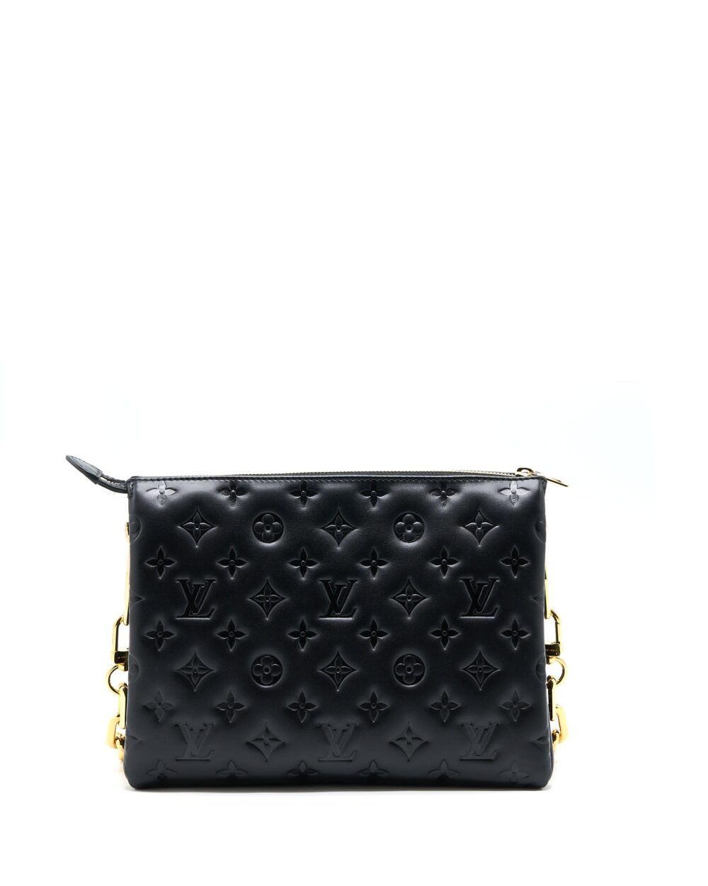 AAA Replica Louis Vuitton LV COUSSIN PM LAMBSKIN BLACK GHW (NEW VERISON)