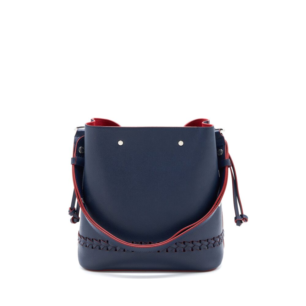 AAA Replica Louis Vuitton LV LOCKME BUCKET BAG CALFSKIN DARK BLUE SHW