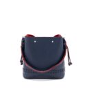 AAA Replica Louis Vuitton LV LOCKME BUCKET BAG CALFSKIN DARK BLUE SHW