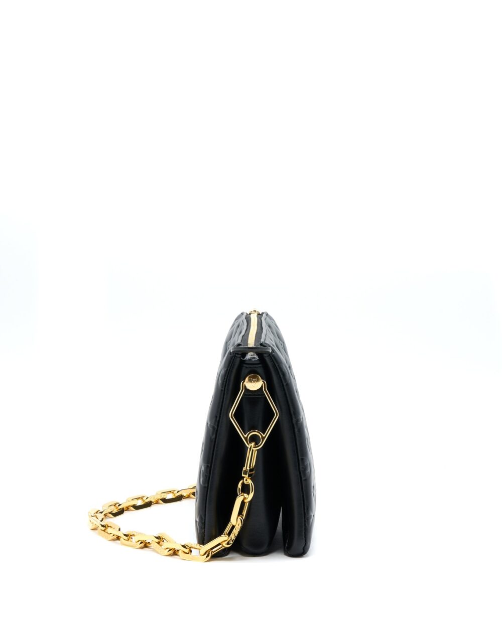 AAA Replica Louis Vuitton LV COUSSIN PM LAMBSKIN BLACK GHW (NEW VERISON)