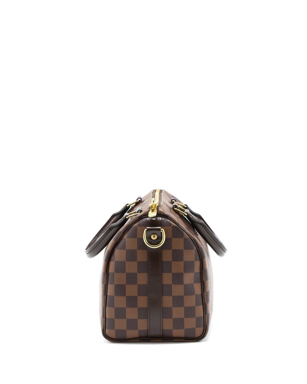 AAA Replica Louis Vuitton LV SPEEDY BANDOULIERE 25 DAMIER EBENE CANVAS GHW