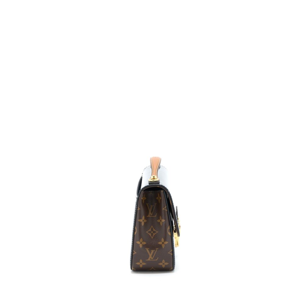 AAA Replica Louis Vuitton LV CHERRYWOOD BB PATENT/MONOGRAM CANVAS BLACK GHW