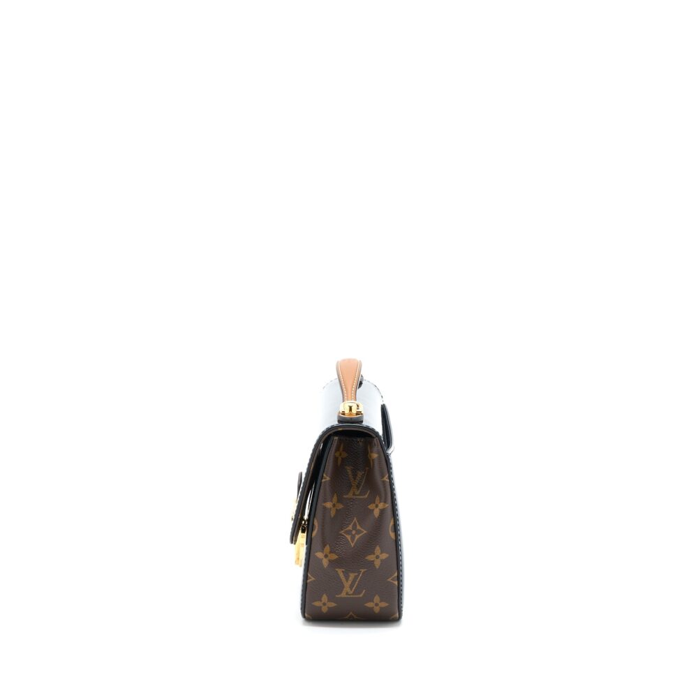 AAA Replica Louis Vuitton LV CHERRYWOOD BB PATENT/MONOGRAM CANVAS BLACK GHW