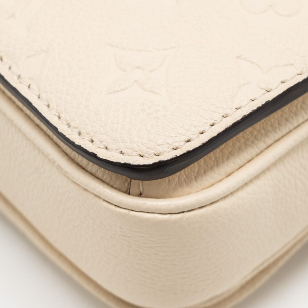 AAA Replica Louis Vuitton LV POCHETTE MÉTIS EAST WEST MONOGRAM EMPREINTE LEATHER CREAM GHW