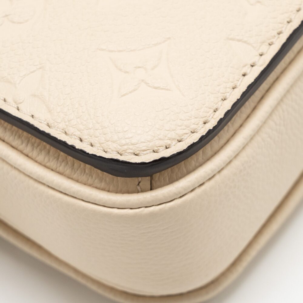 AAA Replica Louis Vuitton LV POCHETTE MÉTIS EAST WEST MONOGRAM EMPREINTE LEATHER CREAM GHW
