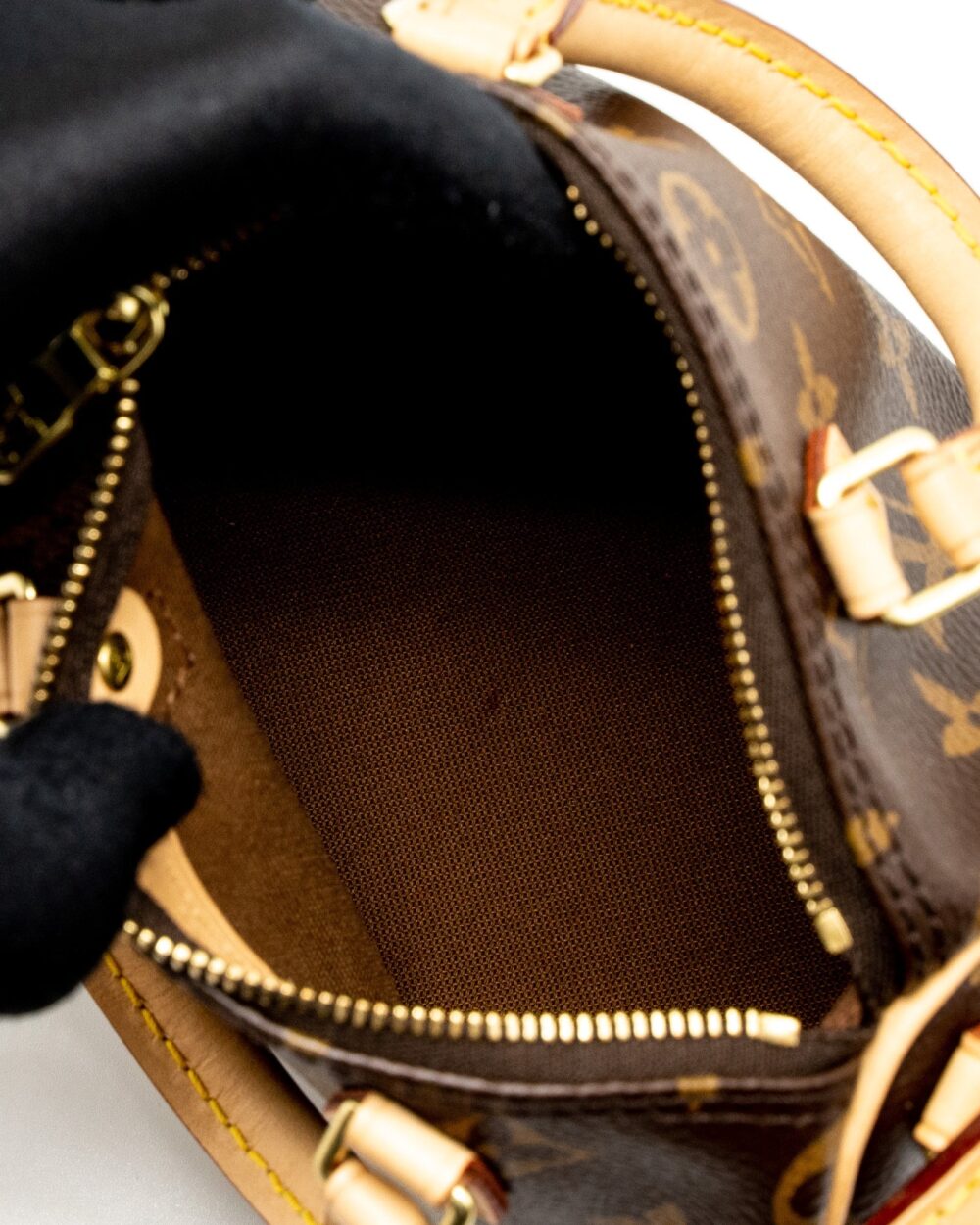 AAA Replica Louis Vuitton LV NANO SPEEDY MONOGRAM CANVAS GHW (OLD VERSION)