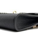 AAA Replica Louis Vuitton LV FLAP SHOULDER BAG CALFSKIN BLACK GHW