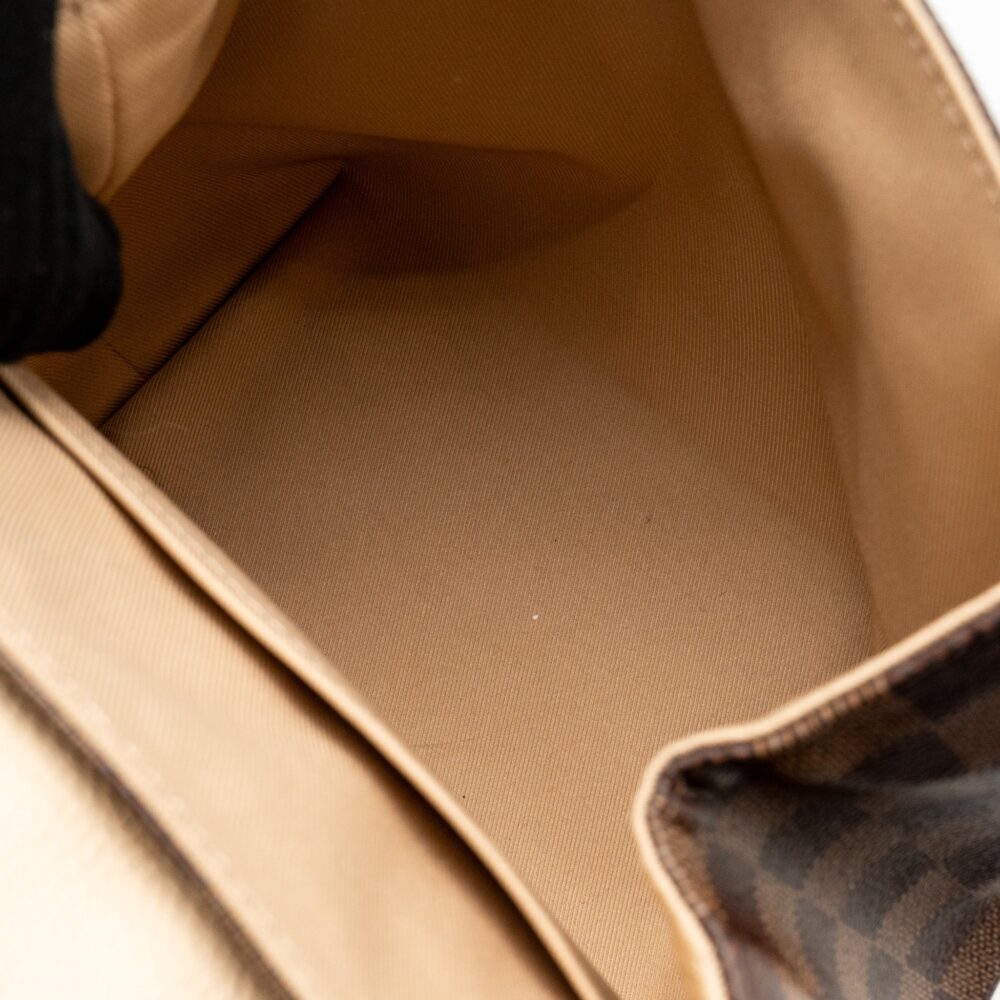 AAA Replica Louis Vuitton LV CLAPTON BACKPACK DAMIER EBENE CANVAS/LEATHER LIGHT PINK GHW