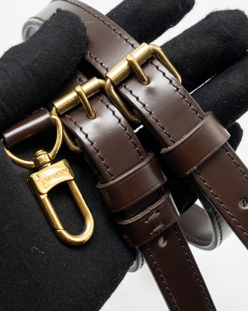 AAA Replica Louis Vuitton LV SPEEDY BANDOULIERE 25 DAMIER EBENE GHW