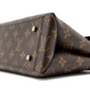 AAA Replica Louis Vuitton LV TOP HANDLE FLAP BAG MONOGRAM CANVAS / CALFSKIN BLACK GHW