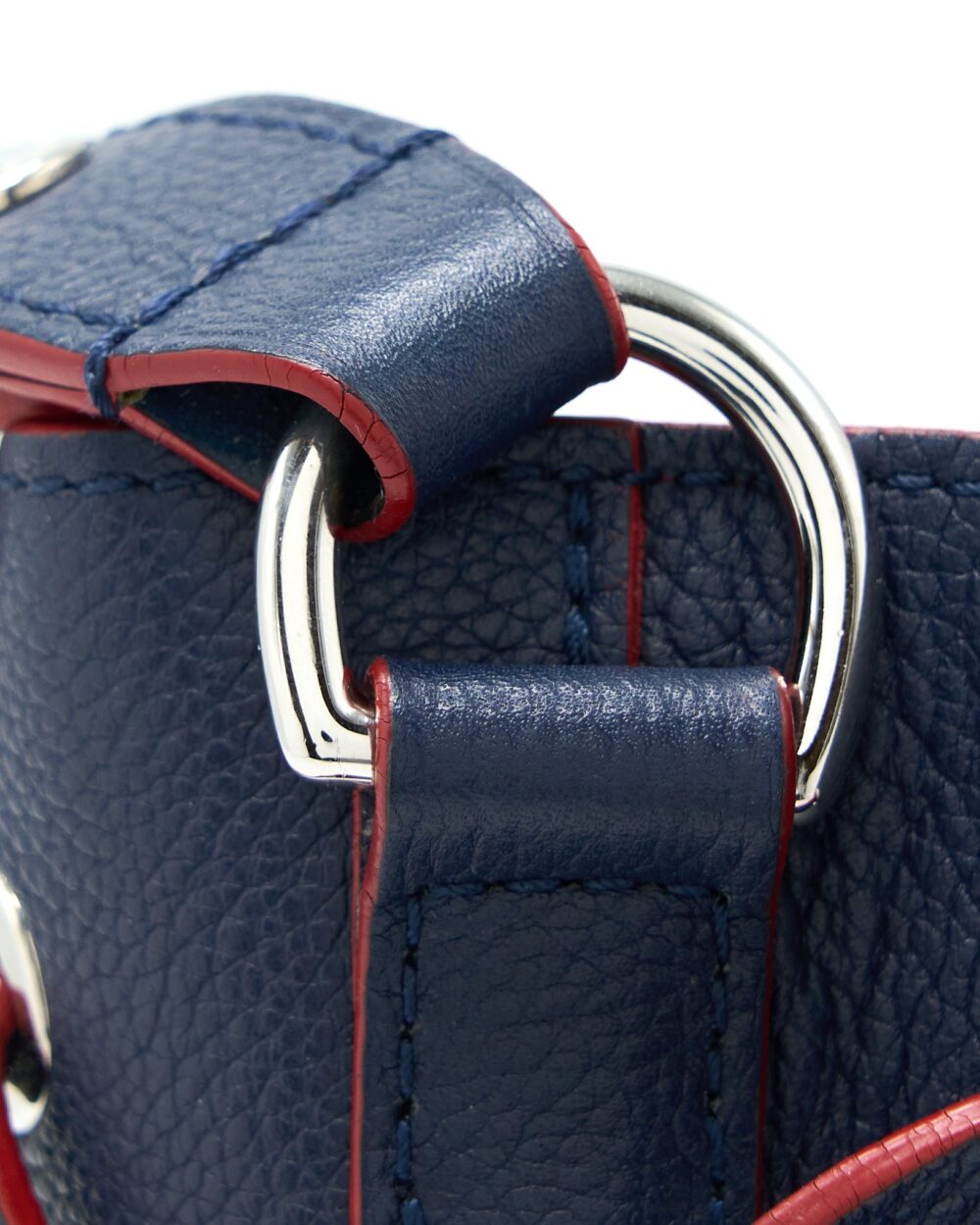 AAA Replica Louis Vuitton LV LOCKME BUCKET BAG CALFSKIN DARK BLUE SHW
