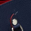 AAA Replica Louis Vuitton LV LOCKME BUCKET BAG CALFSKIN DARK BLUE SHW