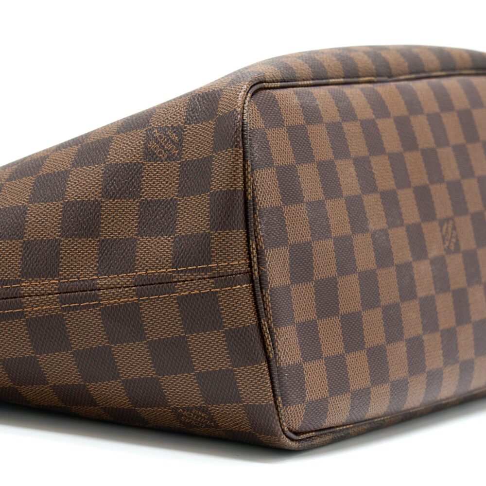 AAA Replica Louis Vuitton LV NEVERFULL MM DAMIER EBENE CHERRY GHW
