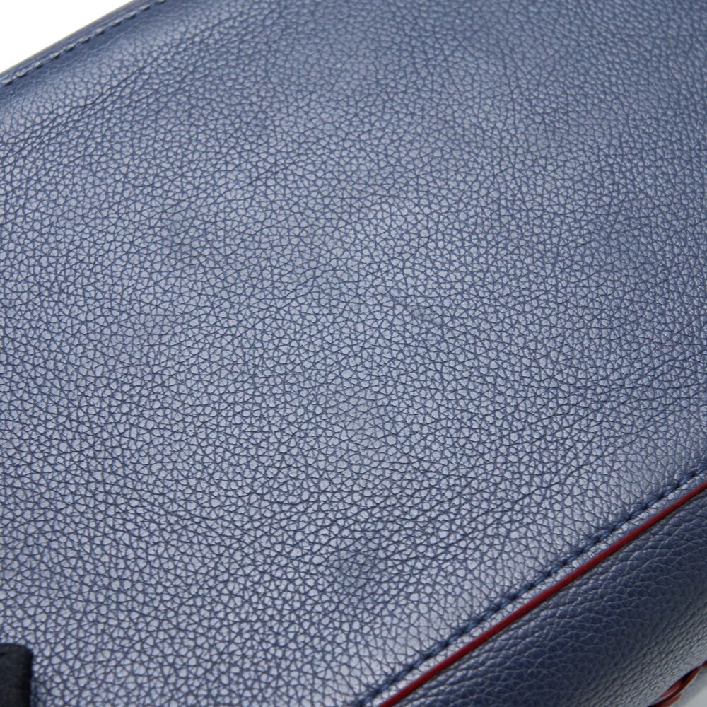 AAA Replica Louis Vuitton LV LOCKME BUCKET BAG CALFSKIN DARK BLUE SHW