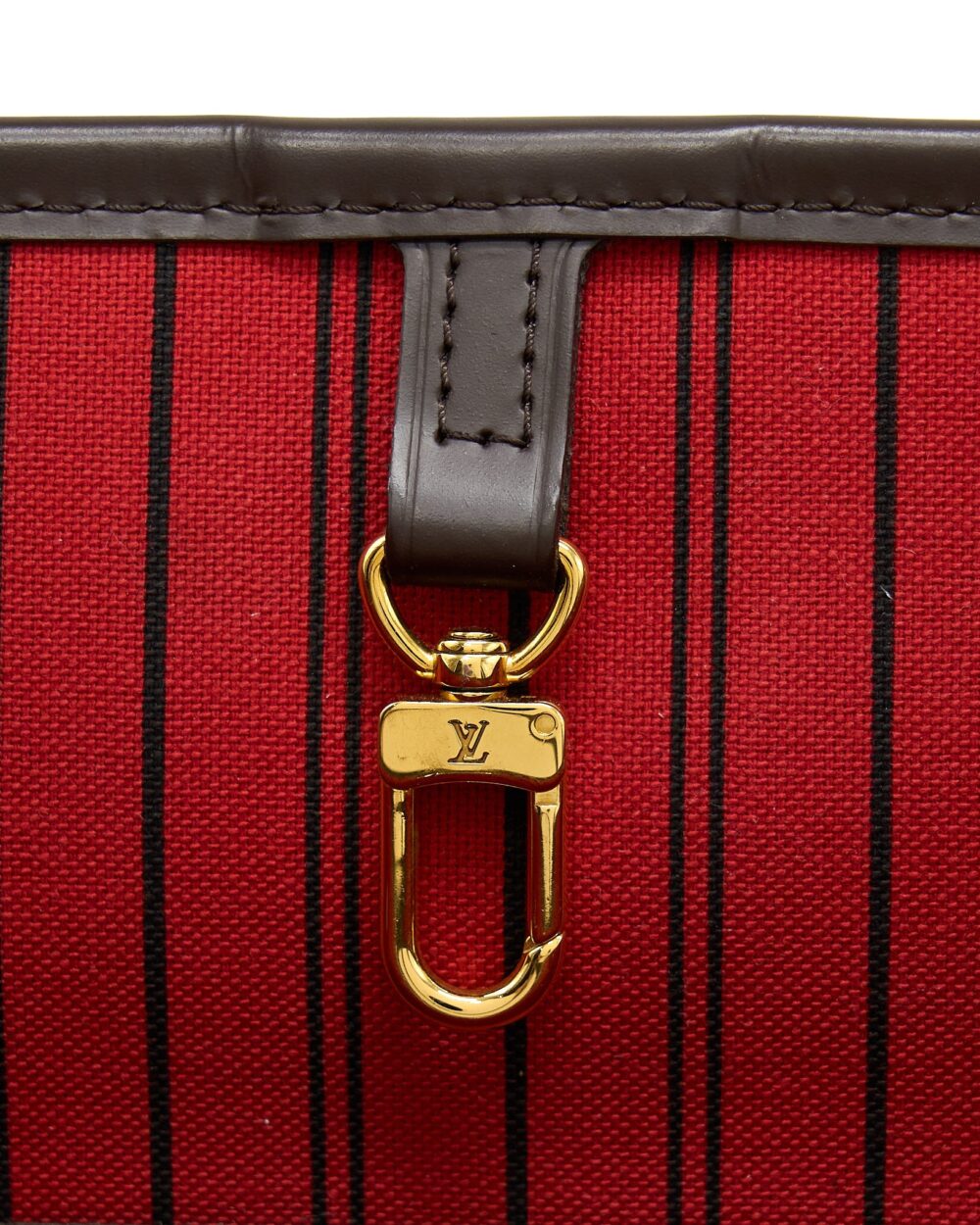 AAA Replica Louis Vuitton LV NEVERFULL MM DAMIER EBENE CHERRY GHW