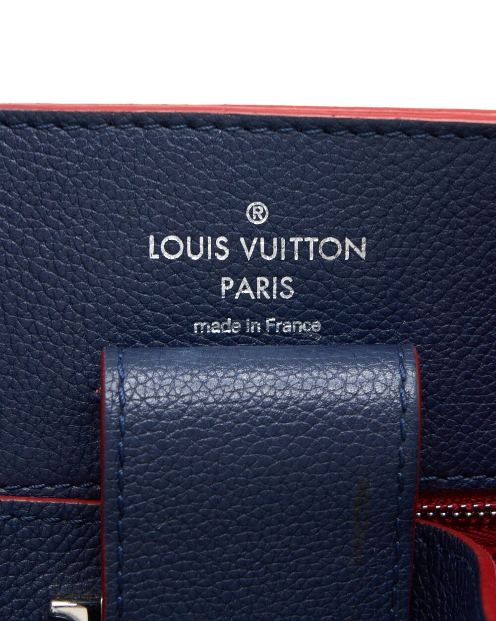 AAA Replica Louis Vuitton LV LOCKME BUCKET BAG CALFSKIN DARK BLUE SHW