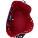 AAA Replica Louis Vuitton LV LOCKME BUCKET BAG CALFSKIN DARK BLUE SHW