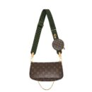 AAA Replica Louis Vuitton LV MULTI POCHETTE ACCESSORIES KHAKI STRAP