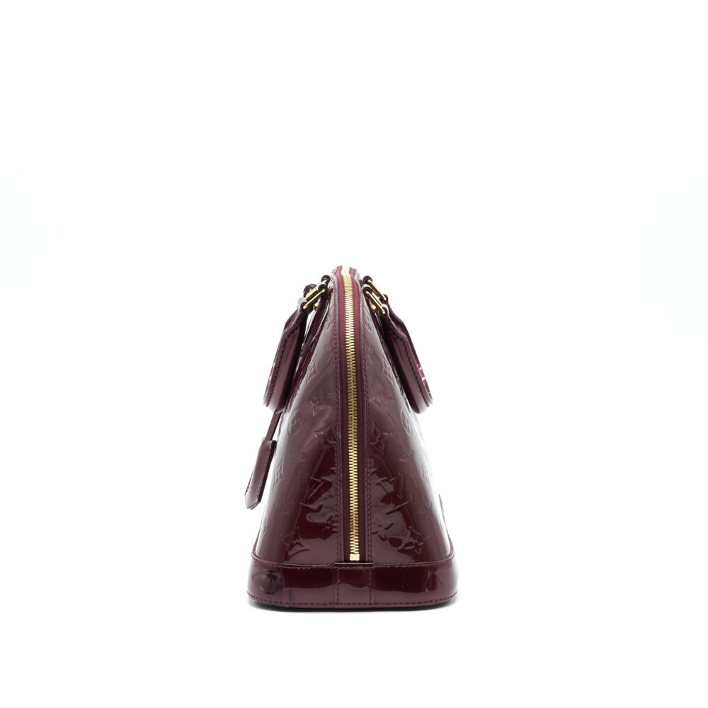 AAA Replica Louis Vuitton LV ALMA PM PATENT LEATHER AMARANTE GHW