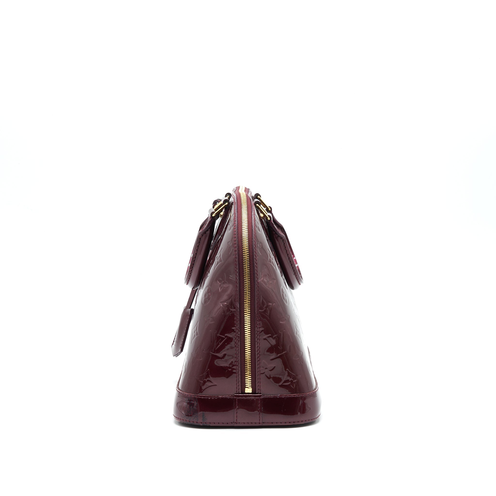 AAA Replica Louis Vuitton LV ALMA PM PATENT LEATHER AMARANTE GHW