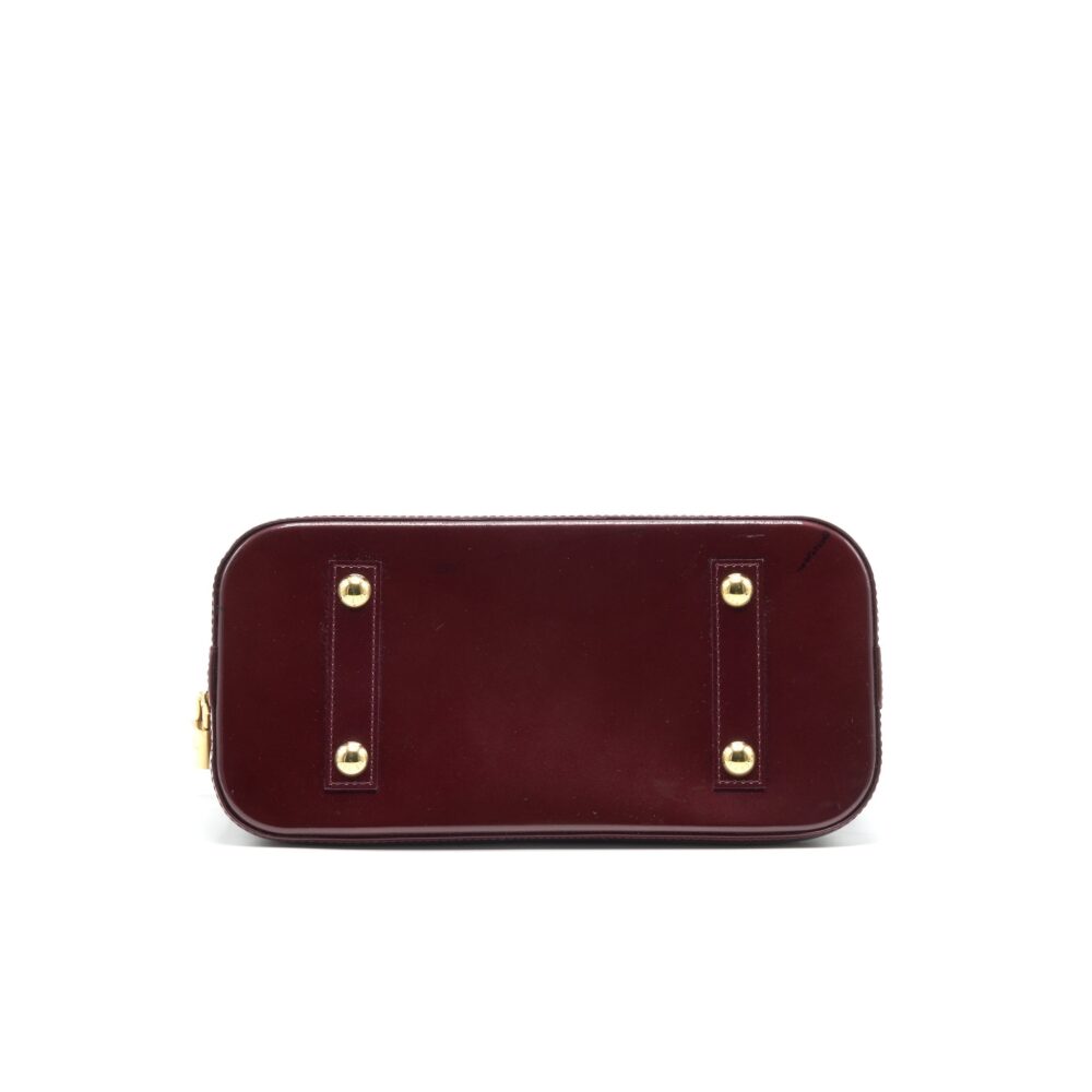 AAA Replica Louis Vuitton LV ALMA PM PATENT LEATHER AMARANTE GHW