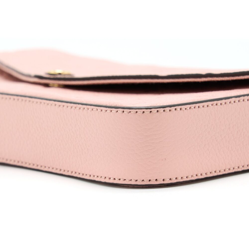AAA Replica Louis Vuitton LV FELICIA POCHETTE MONOGRAM EMPREINTE ROSE POUNDER GHW