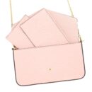 AAA Replica Louis Vuitton LV FELICIA POCHETTE MONOGRAM EMPREINTE ROSE POUNDER GHW