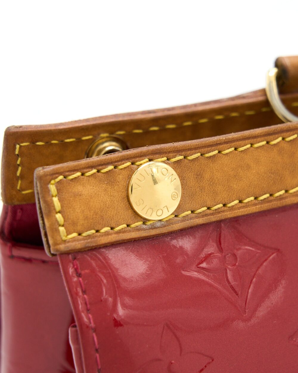 AAA Replica Louis Vuitton LV ROXBURY DRIVE MONOGRAM VERNIS RED GHW