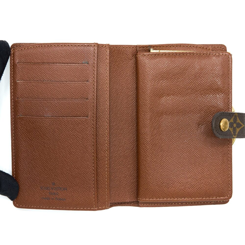 AAA Replica Louis Vuitton LV MONOGRAM PORUTOMONE BIEVUJENOWA BI-FOLD WALLET GHW