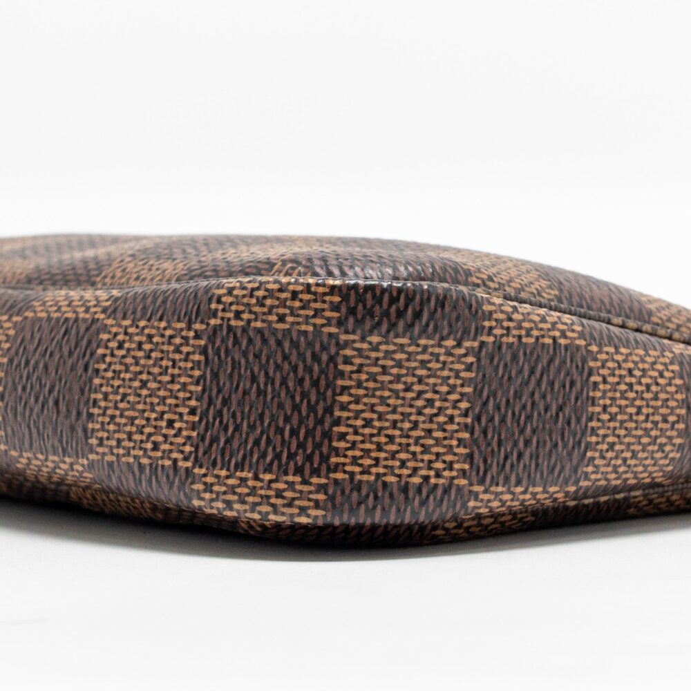 AAA Replica Louis Vuitton LV MINI POCHETTE ACCESSORIES DAMIER EBENE CANVAS GHW