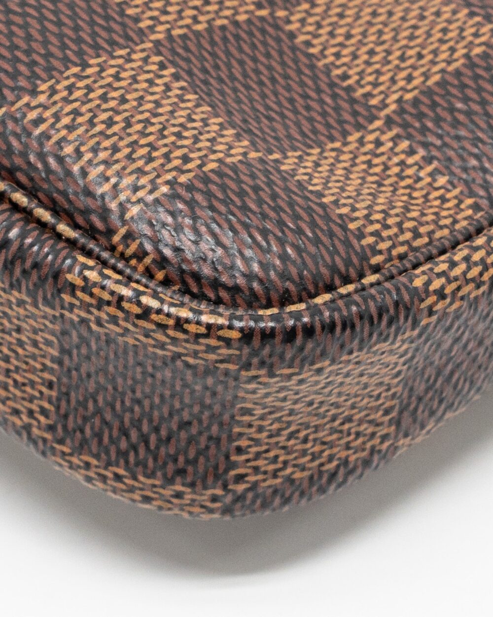 AAA Replica Louis Vuitton LV MINI POCHETTE ACCESSORIES DAMIER EBENE CANVAS GHW