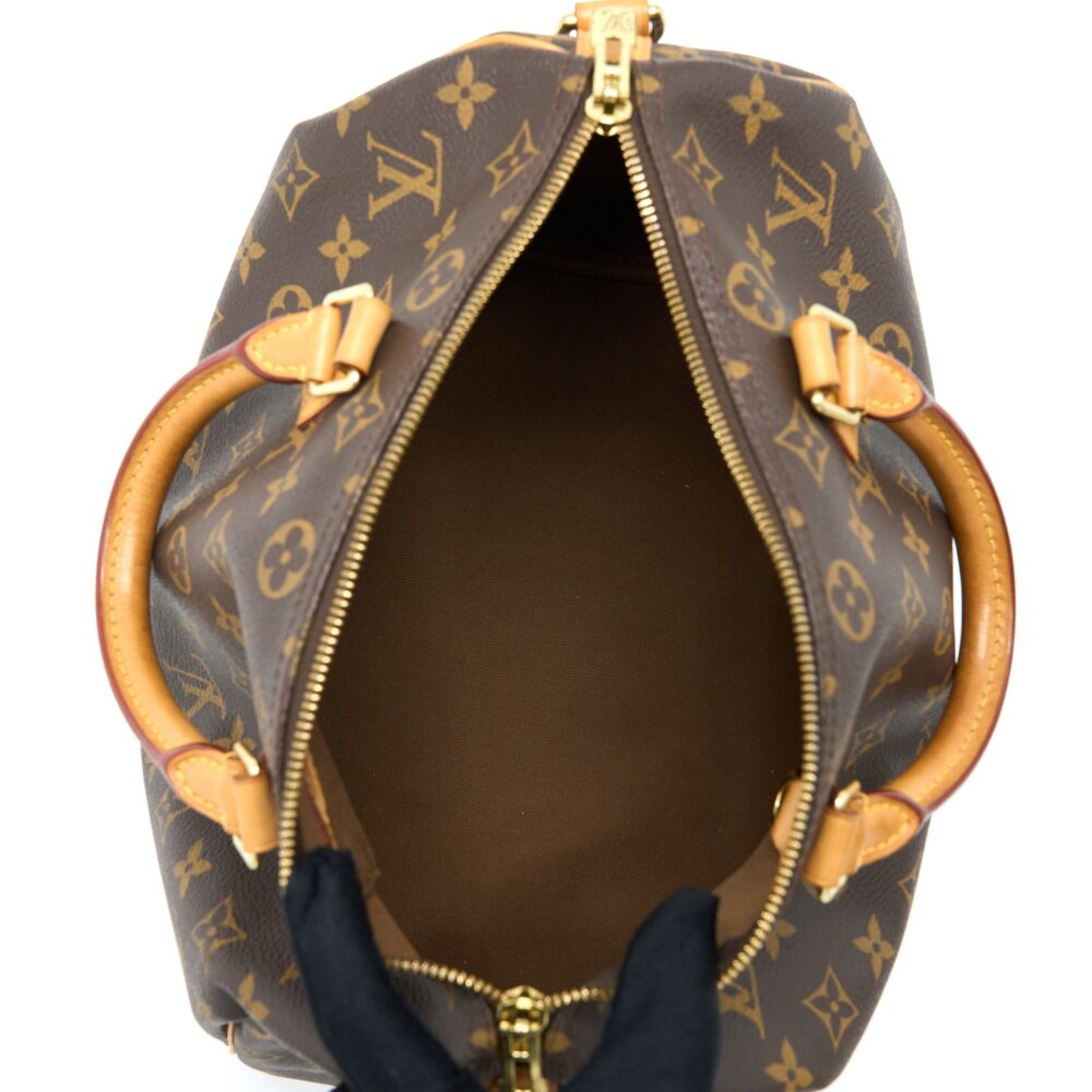 AAA Replica Louis Vuitton LV SPEEDY BANDOULIERE 30 MONOGRAM CANVAS GHW