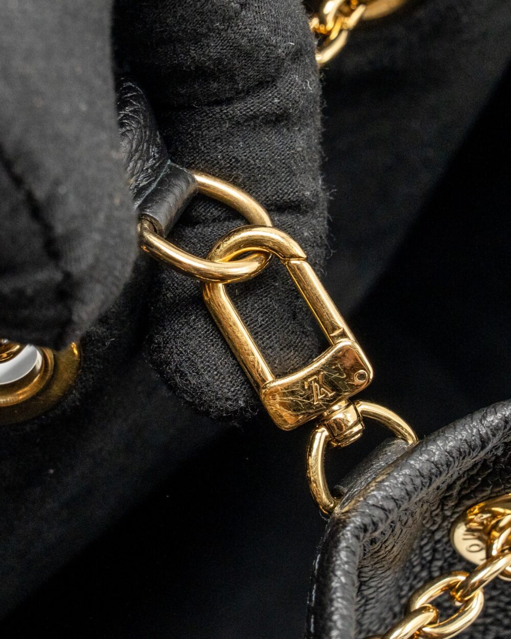 AAA Replica Louis Vuitton LV BUNDLE BAG MONOGRAM EMPREINTE LEATHER BLACK GHW