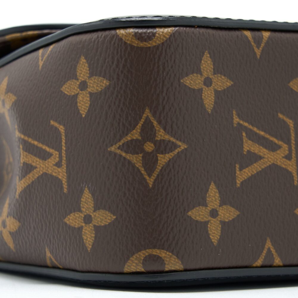 AAA Replica Louis Vuitton LV CHERRYWOOD BB PATENT/MONOGRAM CANVAS BLACK GHW