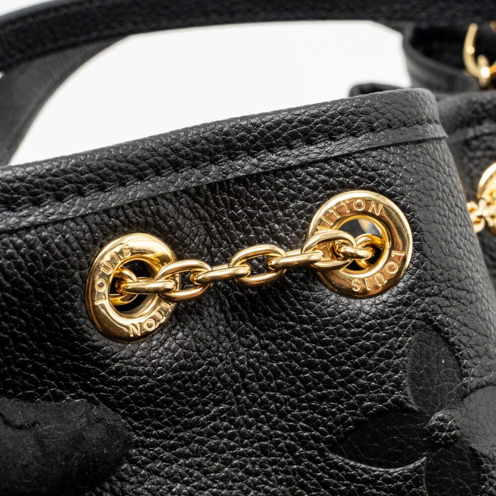 AAA Replica Louis Vuitton LV BUNDLE BAG MONOGRAM EMPREINTE LEATHER BLACK GHW