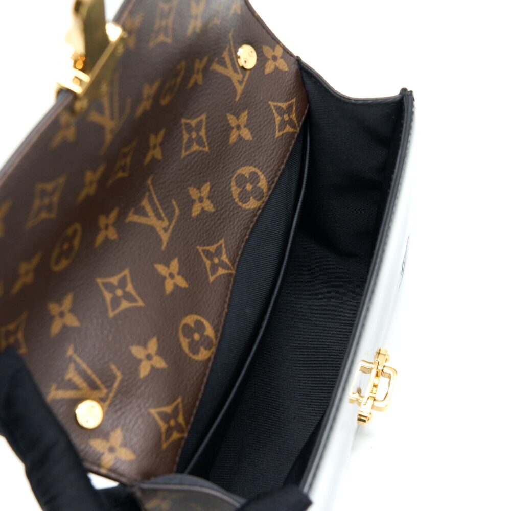 AAA Replica Louis Vuitton LV CHERRYWOOD BB PATENT/MONOGRAM CANVAS BLACK GHW